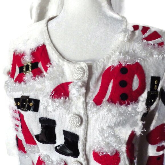 COPY - Michael Simon Embellished Christmas Sweater/ //Sexy Mrs. Santa - Picture 10 of 11